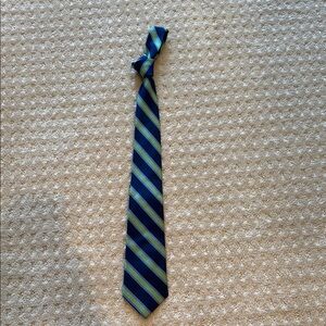 Talbots Kids Blue and Green Silk Tie